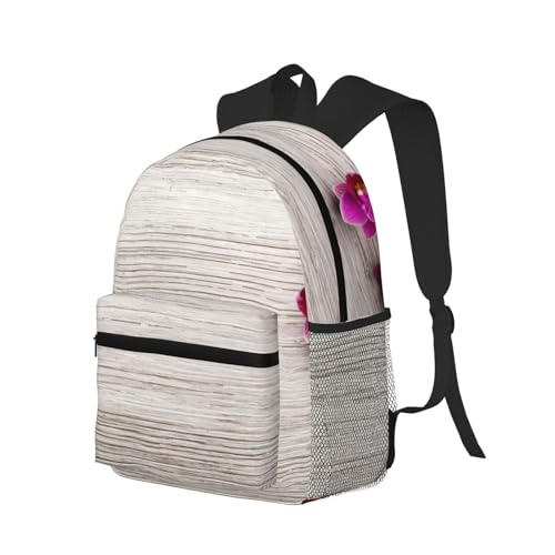 Sac à dos ordinateur EdWal noir imprimé orchidée original homme