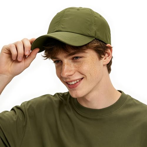 Image of Waterproof Baseball Cap Breathable UPF50+ Caps for Men Women Outdoor Sport Adjustable Rain Quick Dry Hat