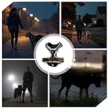 Hundegeschirr Leuchtend, LED Hundegeschirr Aufladbar mit Griff, Leuchtgeschirr LED Verstellbar, 7 Farben Leucht Brustgeschirr Anti Zug Atmungsaktivität & Komfort für Hunden 7.5-17.5kg(Schwarz, M)