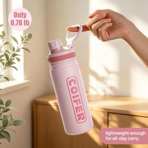 Coifer 22 oz Lightweight Insulated Water Bottle with Handle - image 2