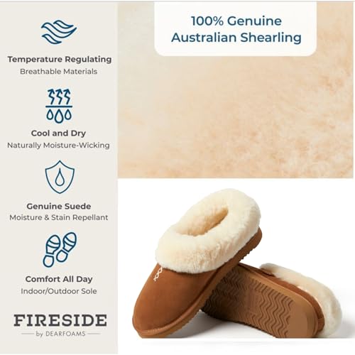Dearfoams womens Fireside By Dearfoams Adelaide Shearling Clog4