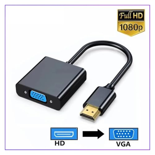 Adaptador HDMI a VGA resistente con pines chapados en oro para transmisión estable a PC 3