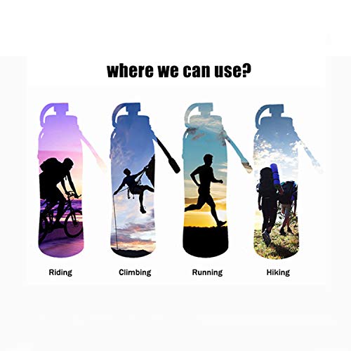 KKmoon Garrafa de água dobrável de 500mL Garrafa de água dobrável de silicone Garrafa leve à prova d