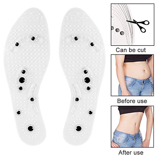 Mindinsoles for Men and Women Acupressure Magnetic Insoles for Feet Massage Foot