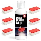 150ml Table Tennis Glue Kit - Includes 6 Sponges for Quick & Easy Table Tennis Rubber Replacement