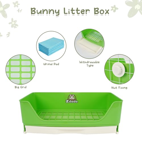 Humorous.P Caixa de areia de coelho - Coelhinho de estimação extragrande para treinador de penico id