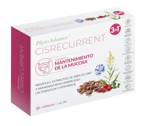 AlchemLife - PhytoAdvance Cisrecurrent | 30 Cápsulas | Apoyo al Bienestar Urinario y Flora Vaginal | con Arándano Rojo, Probióticos, Propóleo y Vitamina B3 | Sin Gluten