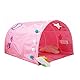 HI SUYI Kinder-Hochbett Tunnelzelt für 90-100 cm Breite Hochbett Etagenzelt, Stoff, Rosa, Einzelbett