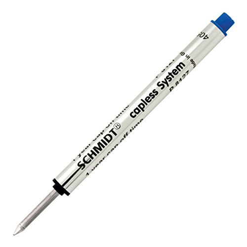 Schmidt P8127 Short Capless Rollerball Refill Medium Point 0.7Mm, Blue, 2 Pack Blister (Sc58132) #TOP2