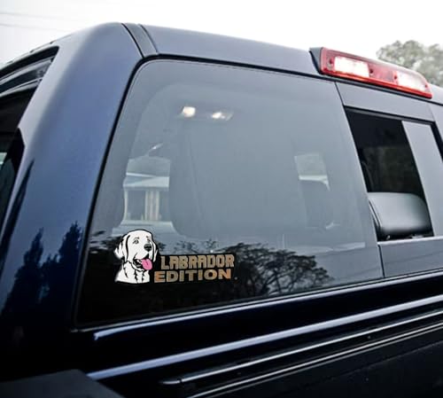 Image of Dog Edition 3D Car Badge, Laser Cutting Metal Emblem, Cute Dogs Decals (Labrador Dog)