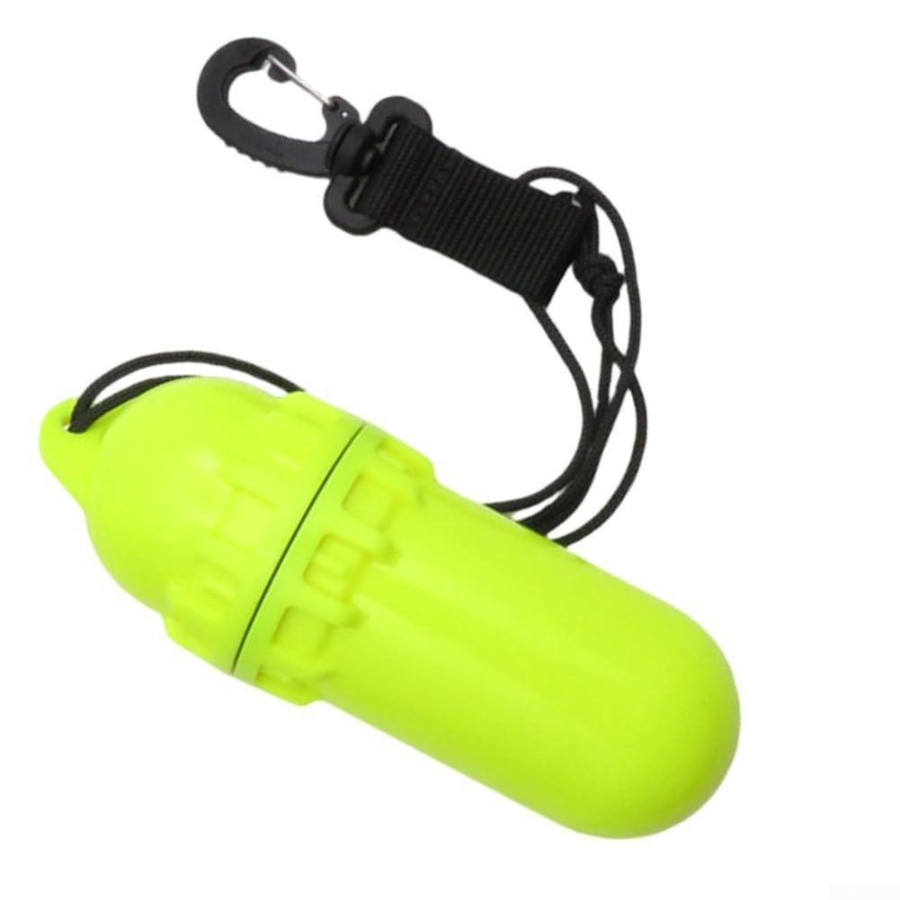 Impermeable Dry Box Cylinder ABS Buceo Key Pouch (negro)