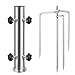 DIANGUOLUZHE Detachable Heavy Stainless Steel Umbrella Stand,Outdoor Lawn Umbrella Holder,Garden Parasol Base,for Park,Yard,Beach,Patio and Lawn