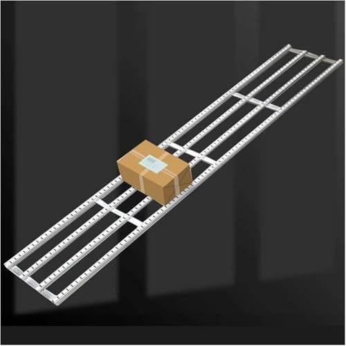 Convoyeur à rouleaux en plastique non motorisé de 30 cm x 200 cm argent