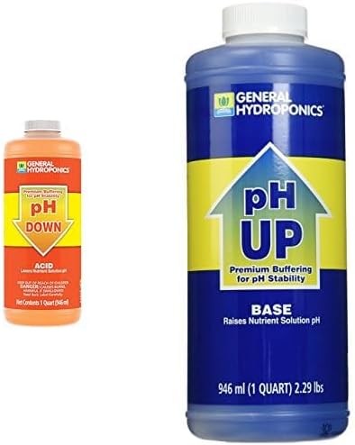 General Hydroponics pH Up & Down 1 qt bottles