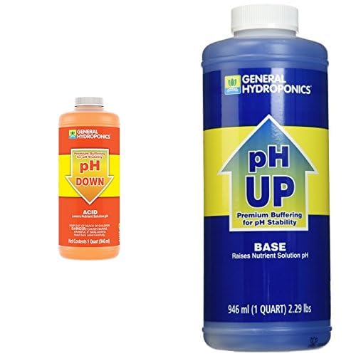 General Hydroponics pH Up and pH Down Liquids - Stabilize