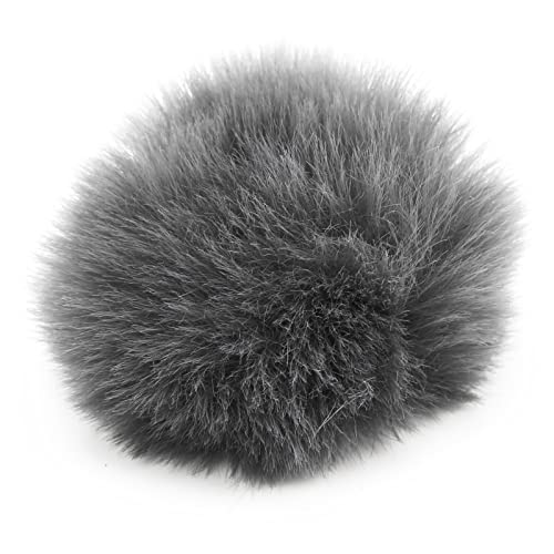 Microfone para ambientes externos, abafador de para-brisas, microfones de lapela de pele artificial,