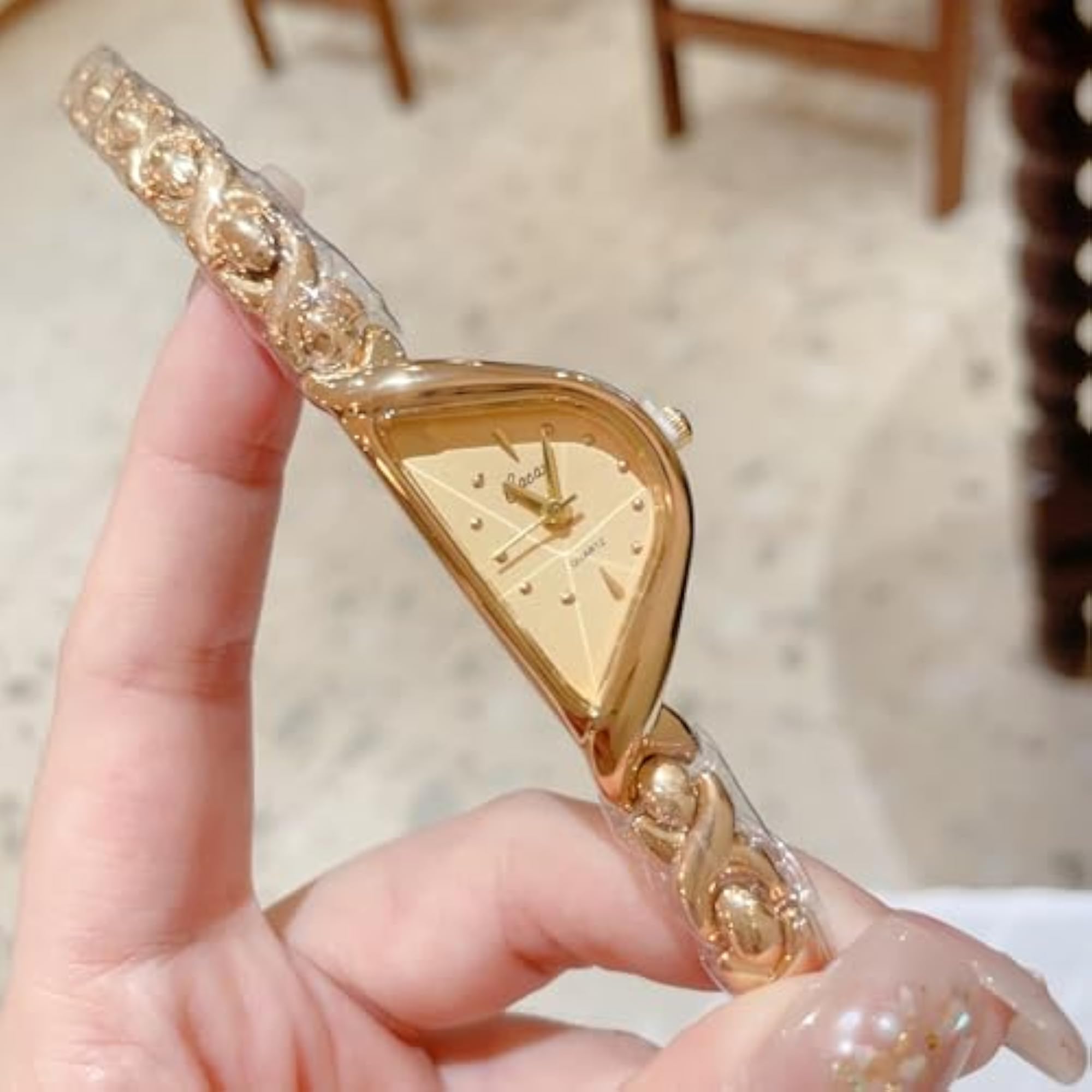 Women's Irregular Shape Bracelet Watch, Elegant Design
