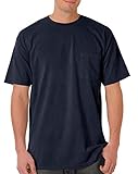 Comfort Colors Chouinard 6030 Adult Heavyweight Pocket Tee True Navy DirDye Large