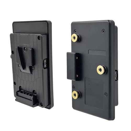 Placa V-Lock V Mount a Gold Mount para usar baterías de cine en sets de televisión
