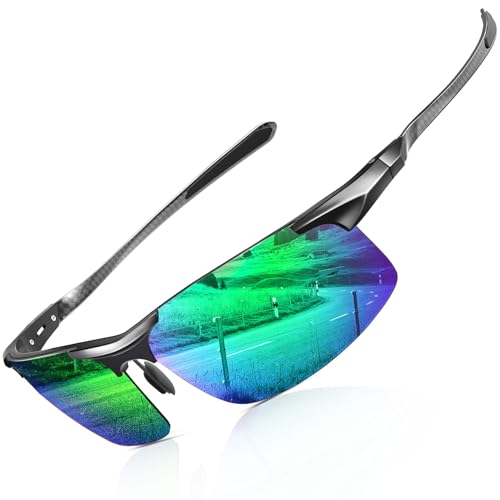 Image of ANYLUV Polarized Sunglasses for Men Carbon Fiber Sunglasses with UV400 Protection for Fishing Driving Gift