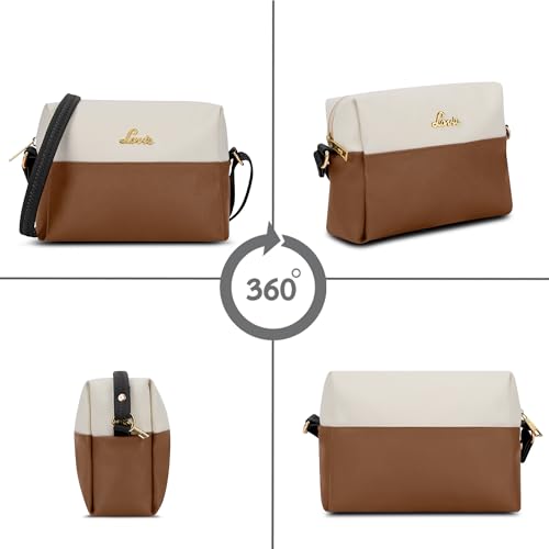 Image of Lavie Women's Ellen Colourblock Horizantal Cross Body Sling Bag | Ladies Purse Handbag | Gift for Women
