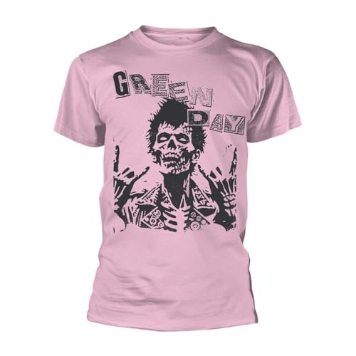 T-shirt Billie Joe Green Day rose en 2XL - Vêtement rock pour adulte