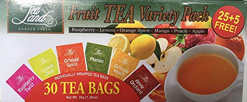 Tea Land Garden Fresh Fruit Green Tea Variety Pack (30 Tea Bags) #TOP17