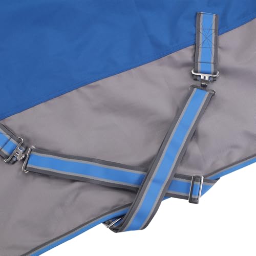 Couverture de pluie pour cheval 1200D imperméable et légère taille 150 bleu - 6