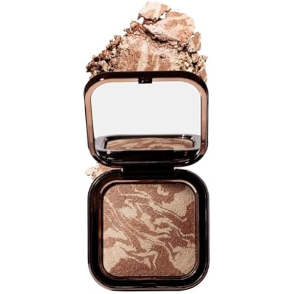 EVERYBODY LONDON Rozświetlający bronzer w kompakcie, efekt skóry muśniętej słońcem, ultralekka formuła, promienne wykończenie i konturowanie (Golden Hour)