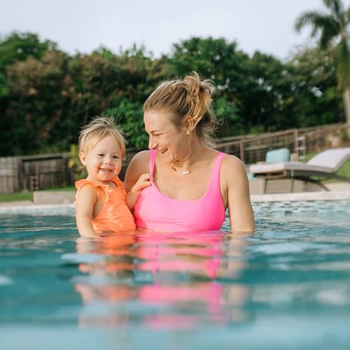 SwimZip Girls' Ruffle One-Piece Swimsuit with UPF 50+ Sun Protection2