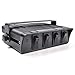 MNJ MOTOR 4 Gang On/Off Rocker Switch Box with LED Light,12-24V 20A Switch Panel for Automotive Vehicle Boat Marine SUV