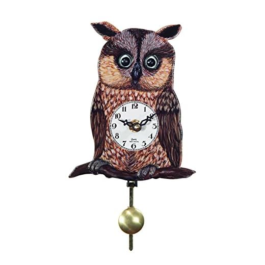 River City Clocks Pendulum Calarco Moving Eyes Owl Clock
