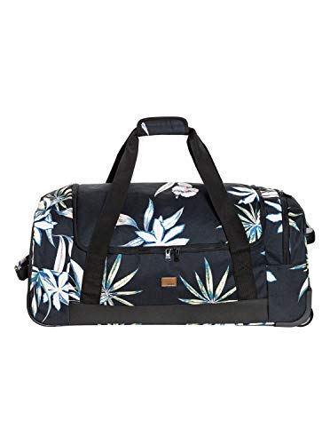 Preisvergleich Produktbild Roxy Damen Distance Across Wheeled Duffle Bag Seesack, True Black Delicate Flowers, Einheitsgröße