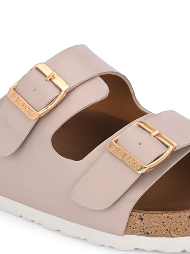 Image of EL PASO Leather Fashion Sandals Casual Platform Heels Wedges Cork Sole Sandal for Women & Girls