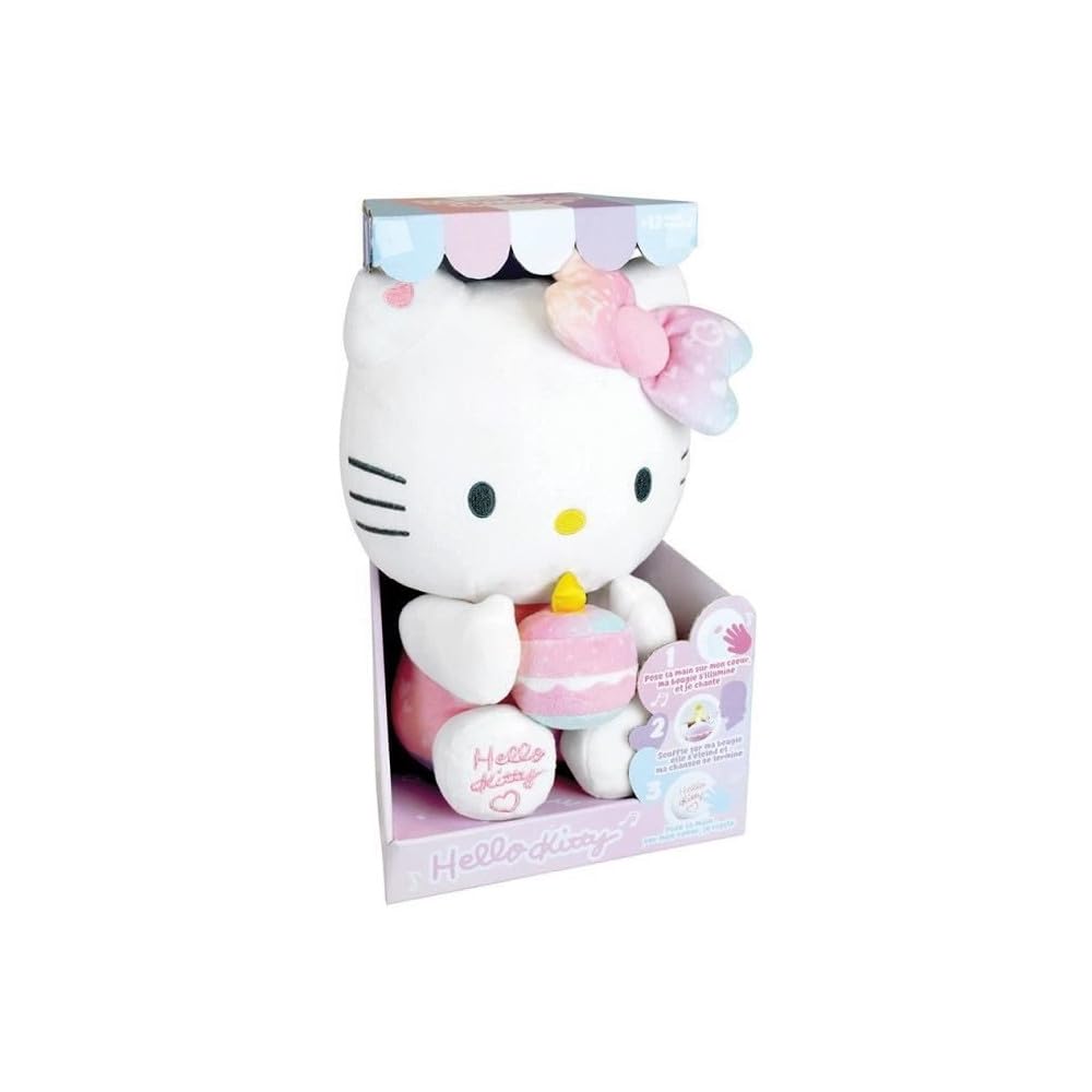 Jemini 024404 Hello Kitty - Peluche Interactivo (26 cm, canción, Vela y Risa)