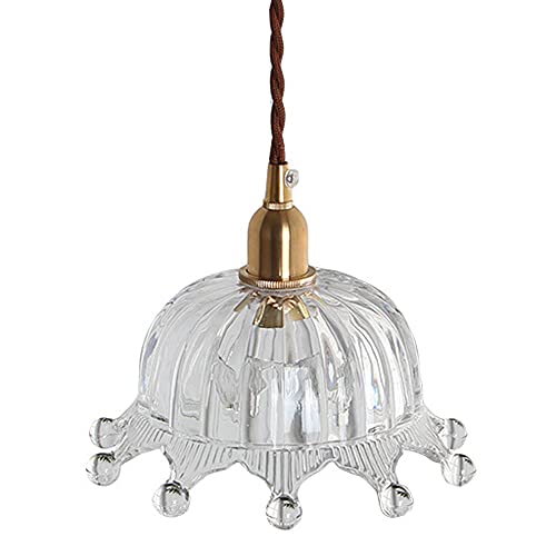 Suspension LED en laiton et verre ciselé pour un éclairage d'exception - 2