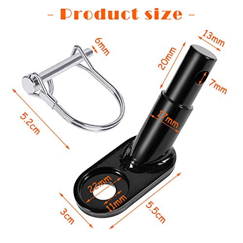 XPOOP Fahrradanhänger Kupplung mit Sicherungsstift, Universal Fahrradkupplung, Fahrrad Anhängerkupplung für Fahrradanhänger, Fahrrad Kupplung, Kupplung für Kinderanhänger, Fahrrad Anhänger Koppler