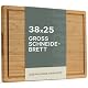 LARHN Bambus Schneidebrett Holz mit Griff & Saftrille – 38,5x25x2 cm