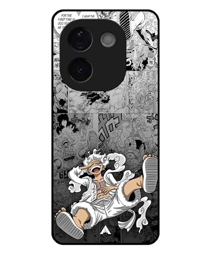 Image of Premium Anime 2 Case for iQOO Z9s Pro (Glossy Finish) Soft-Touch Metal TPU Back Cover, Shockproof, Designer, Aesthetic Mobile Phone Case