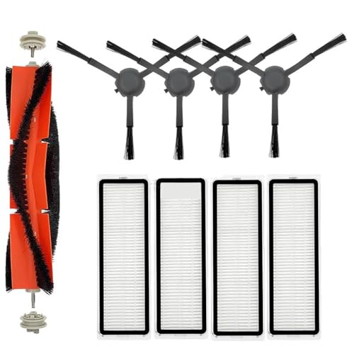 Pizgear For Xiaomi, Mi Robot Vacuum Mop 2 Ultra STYTJ05ZHM Accesorios Repuestos Aspiradora Cepillo de Repuesto Filtro Hepa Trapos Kit de Accesorios para aspiradora Robot(QKL)