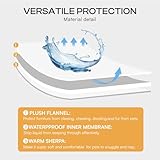 luciphia wasserdichte Hundedecke, Hunde Decke für Hund Katzen Groß Waschbar, Haustierdecke Wasserfeste Flauschig Sherpa Fleece, Wasserdicht Decke für Sofa Couch Bett, Lichtgrau S (71 * 102cm)