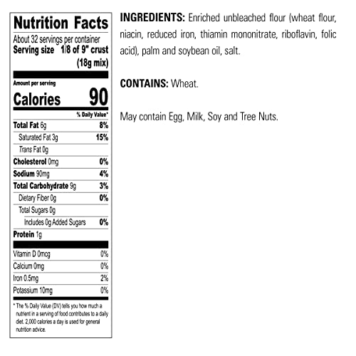 Krusteaz Traditional Light and Flaky Pie Crust Mix, 20 OZ. (Pack of 2)