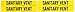 Brady 7252-4 7" Width x 1-1/8" Height, B-946 High Performance Vinyl, Black on Yellow Self-Sticking Vinyl Pipe Marker, Legend "Sanitary Vent"