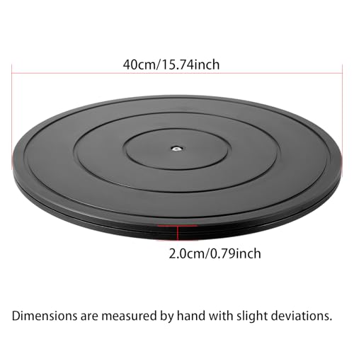 Image of HSTECH 16 Inch Heavy Duty Rotating Swivel Stand - Lazy Susan with Steel Ball Bearings for Model Base /Rotating Plants /Crafts Stand Monitor /TV /Monitors /Potted Plants (360˚ Rotation)
