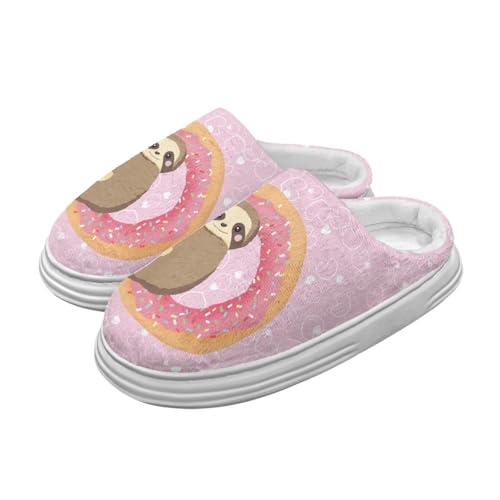 UNICEU House Slippers for Women Comfy Fuzzy House Shoes Slip On Fluffy Slipper Comfortable Back Closed Indoor Slides