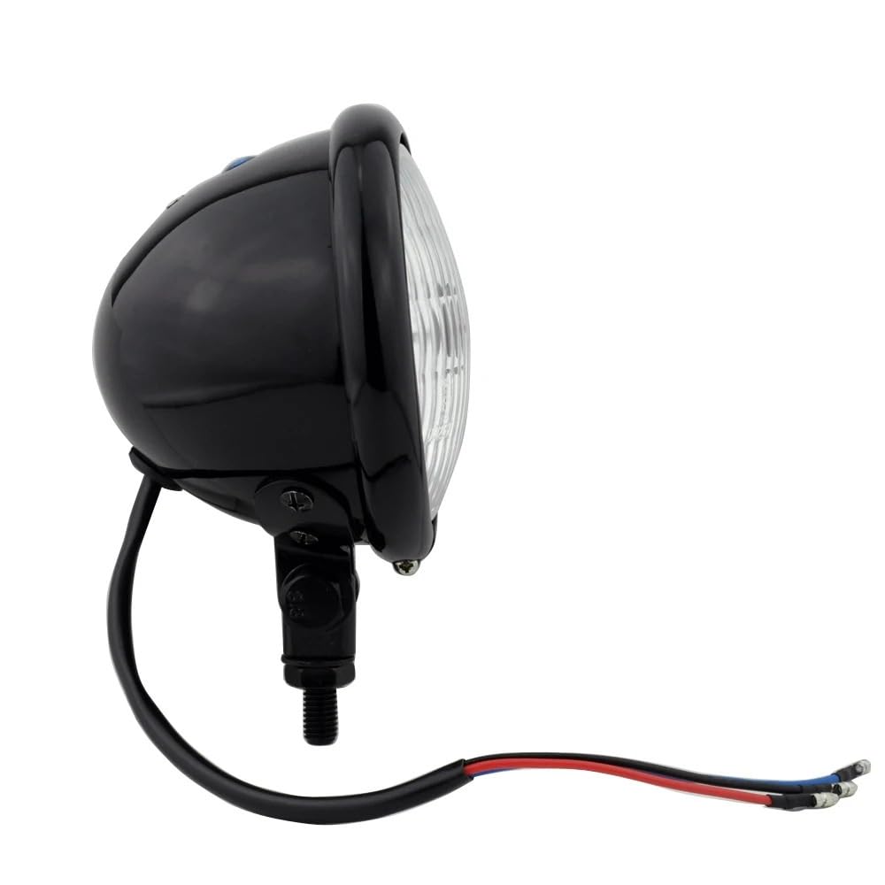 Motocykl Head Light Pasuje do Harley Pasuje do Honda Pasuje do Yamaha Pasuje do Bmw Cafe Racer Niestandardowy Bobber Chopper 4.5 "Zabytkowy reflektor(Chrome)