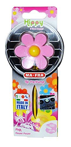 MAFRA Hippy Perfume Pink, Car Air Freshener For Ventilation, Car Perfume Luxury, Air Freshener to Freshen'up Your Car, Fresheners Hanging, Car Luxuary Organic Strong Air Freshener Perfume, 23g
