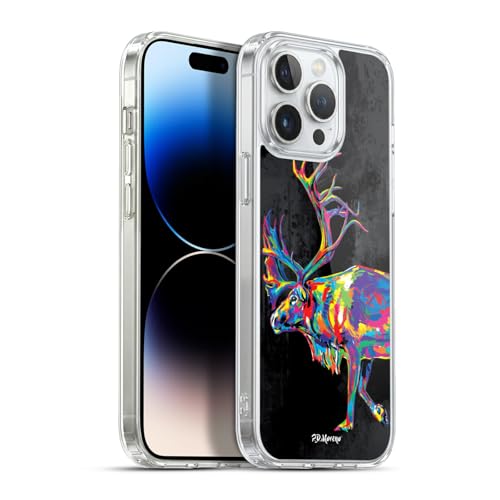Funda iPhone 13 Pro Max reno navideño gel suave carcasa protectora antideslizante