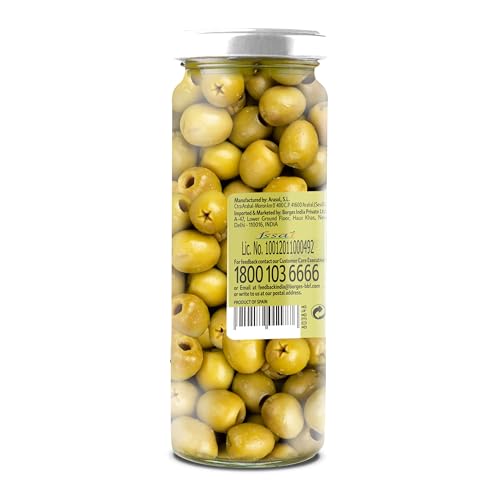 Image of Borges Green Pitted Olives, 450g (Pack of 2)