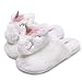 Classic Bunny Slippers | Fuzzy Slippers for Lovers | Cozy Fun Plush Indoor Shoe | Soft Sole Clog | Warm Anti-Slip House Slippers for Women (7-8, Unicorn)